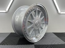 NEW 17 INCH HARTGER STYLE DEEP DISH ALLOY WHEELS IN SILVER WITH POLISHED DISH 4x100