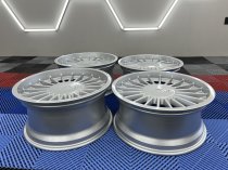 NEW 18 INCH ALPIN HARDLINE DISHED ALLOY WHEELS IN SILVER WITH DEEPER DISH 9" REARS 5x120/112
