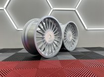 NEW 18 INCH ALPIN HARDLINE DISHED ALLOY WHEELS IN SILVER WITH DEEPER DISH 9" REARS 5x120/112