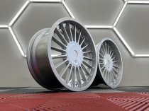 NEW 18 INCH ALPIN HARDLINE DISHED ALLOY WHEELS IN SILVER WITH DEEPER DISH 9" REARS 5x120/112