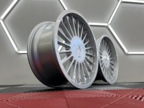 NEW 18 INCH ALPIN HARDLINE DISHED ALLOY WHEELS IN SILVER WITH DEEPER DISH 9" REARS 5x120/112