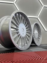 NEW 18 INCH ALPIN HARDLINE DISHED ALLOY WHEELS IN SILVER WITH DEEPER DISH 9" REARS 5x120/112