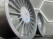 NEW 18 INCH ALPIN HARDLINE DISHED ALLOY WHEELS IN SILVER WITH DEEPER DISH 9" REARS 5x120/112