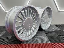 NEW 18 INCH ALPIN HARDLINE DISHED ALLOY WHEELS IN SILVER WITH DEEPER DISH 9" REARS 5x120/112