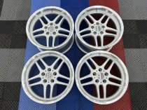 New 18 Inch M Parallel Deep Dish Style Alloy Wheels In Silver With Polished Dish And Deeper 9.5" Rears 5x120