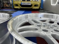 New 18 Inch M Parallel Deep Dish Style Alloy Wheels In Silver With Polished Dish And Deeper 9.5" Rears 5x120