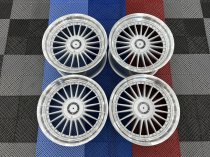 NEW 19 INCH DEEP DISH ALPIN ALLOY WHEELS IN SILVER WITH POLISHED DISH AND DEEPER 10" REARS ET30/40 5X120/112