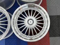 NEW 19 INCH DEEP DISH ALPIN ALLOY WHEELS IN SILVER WITH POLISHED DISH AND DEEPER 10″ REARS ET30/40 5X120/112
