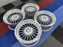 NEW 19 INCH DEEP DISH ALPIN ALLOY WHEELS IN SILVER WITH POLISHED DISH AND DEEPER 10" REARS ET30/40 5X120/112