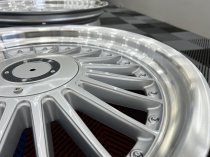 NEW 19 INCH DEEP DISH ALPIN ALLOY WHEELS IN SILVER WITH POLISHED DISH AND DEEPER 10" REARS ET30/40 5X120/112