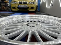 NEW 19 INCH DEEP DISH ALPIN ALLOY WHEELS IN SILVER WITH POLISHED DISH AND DEEPER 10" REARS ET30/40 5X120/112