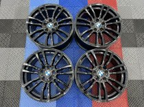 USED 19 INCH GENUINE BMW STYLE 403 M SPORT ALLOY WHEELS, REFURBISHED IN GLOSS BLACK 5x120