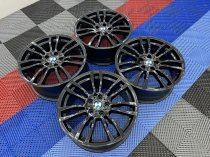 USED 19 INCH GENUINE BMW STYLE 403 M SPORT ALLOY WHEELS, REFURBISHED IN GLOSS BLACK 5x120