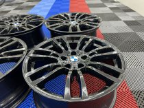 USED 19 INCH GENUINE BMW STYLE 403 M SPORT ALLOY WHEELS, REFURBISHED IN GLOSS BLACK 5x120