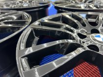 USED 19 INCH GENUINE BMW STYLE 403 M SPORT ALLOY WHEELS, REFURBISHED IN GLOSS BLACK 5x120
