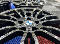 USED 19 INCH GENUINE BMW STYLE 403 M SPORT ALLOY WHEELS, REFURBISHED IN GLOSS BLACK 5x120