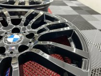 USED 19 INCH GENUINE BMW STYLE 403 M SPORT ALLOY WHEELS, REFURBISHED IN GLOSS BLACK 5x120