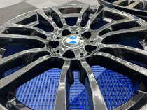 USED 19 INCH GENUINE BMW STYLE 403 M SPORT ALLOY WHEELS, REFURBISHED IN GLOSS BLACK 5x120