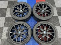 USED 20 INCH GENUINE STYLE 177 CROSS SPOKE ALLOY WHEELS FROM E70 E71 X5/6, FULLY REFURBED IN GLOSS BLACK, 11J REAR, INC RUNFLAT TYRES 5x120