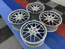 NEW 19 INCH ATOMIC CSL ALLOY WHEELS IN CHROME SILVER, WITH DEEPER CONCAVE 9.5" ET45 REAR**RARE FITMENT** 5x120