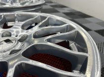 NEW 19 INCH ATOMIC CSL ALLOY WHEELS IN CHROME SILVER, WITH DEEPER CONCAVE 9.5" ET45 REAR**RARE FITMENT** 5x120