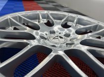 NEW 19 INCH ATOMIC CSL ALLOY WHEELS IN CHROME SILVER, WITH DEEPER CONCAVE 9.5" ET45 REAR**RARE FITMENT** 5x120