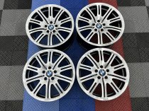 Used 19 Inch Genuine BMW Style 67M E46 M3 Polished Alloy Wheels, Wide Rear, Fully Refurbished 5x120