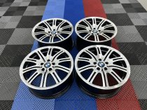 Used 19 Inch Genuine BMW Style 67M E46 M3 Polished Alloy Wheels, Wide Rear, Fully Refurbished 5x120