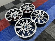 Used 19 Inch Genuine BMW Style 67M E46 M3 Polished Alloy Wheels, Wide Rear, Fully Refurbished 5x120