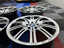 Used 19 Inch Genuine BMW Style 67M E46 M3 Polished Alloy Wheels, Wide Rear, Fully Refurbished 5x120