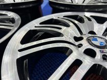 Used 19 Inch Genuine BMW Style 67M E46 M3 Polished Alloy Wheels, Wide Rear, Fully Refurbished 5x120