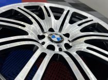 Used 19 Inch Genuine BMW Style 67M E46 M3 Polished Alloy Wheels, Wide Rear, Fully Refurbished 5x120