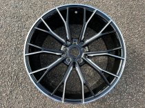 NEW 20 INCH 669 STYLE ALLOY WHEELS IN SATIN BLACK WITH MILLED SPOKES, DEEPER CONCAVE 10″ REAR 5x112