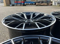 NEW 20 INCH 669 STYLE ALLOY WHEELS IN SATIN BLACK WITH MILLED SPOKES, DEEPER CONCAVE 10" REAR 5x112
