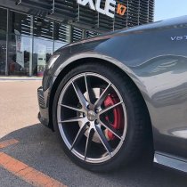 NEW 20 INCH VEEMANN V-FS25 ALLOY WHEELS IN GRAPHITE SMOKE MACHINED WITH DEEPER CONCAVE 10" REAR OPTION 5x112
