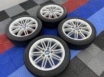 Used 17 Inch Genuine BMW Style 207 1 Series M Sport Alloy Wheels, Wide Rear, Very Good Condition, Including Good Runflat Tyres, 5x120