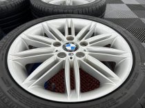 Used 17 Inch Genuine BMW Style 207 1 Series M Sport Alloy Wheels, Wide Rear, Very Good Condition, Including Good Runflat Tyres, 5x120