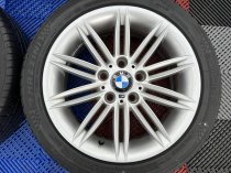 Used 17 Inch Genuine BMW Style 207 1 Series M Sport Alloy Wheels, Wide Rear, Very Good Condition, Including Good Runflat Tyres, 5x120