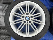Used 17 Inch Genuine BMW Style 207 1 Series M Sport Alloy Wheels, Wide Rear, Very Good Condition, Including Good Runflat Tyres, 5x120