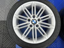 Used 17 Inch Genuine BMW Style 207 1 Series M Sport Alloy Wheels, Wide Rear, Very Good Condition, Including Good Runflat Tyres, 5x120