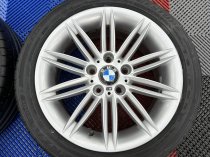 Used 17 Inch Genuine BMW Style 207 1 Series M Sport Alloy Wheels, Wide Rear, Very Good Condition, Including Good Runflat Tyres, 5x120