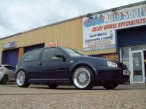 NEW 18 INCH DARE DR RS ALLOY WHEELS IN SILVER WITH POLISHED DISH AND CHROME RIVETS, DEEP DISH 9.5" REAR OPTION