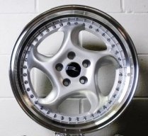 NEW 18 INCH DARE DR F6 ALLOY WHEELS IN SILVER WITH POLISHED DISH AND DEEPER 9.5" REAR OPTION 5x120