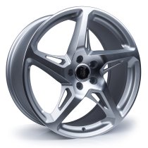 NEW 18 INCH RIVER RVR R4 ALLOY WHEELS IN MATT SILVER WITH MATT POLISHED FACE 5x108