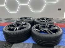 Used 20 Inch Genuine BMW Style 648M Alloy Wheels Fully Refurbished In Gloss Black, Deeper 10 Inch Rears Including Tyres And TPMS, 5x112