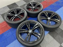 Used 20 Inch Genuine BMW Style 648M Alloy Wheels Fully Refurbished In Gloss Black, Deeper 10 Inch Rears Including Tyres And TPMS, 5x112