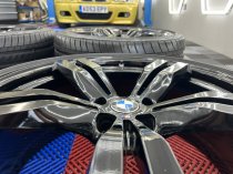 Used 20 Inch Genuine BMW Style 648M Alloy Wheels Fully Refurbished In Gloss Black, Deeper 10 Inch Rears Including Tyres And TPMS, 5x112