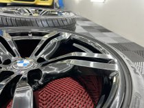 Used 20 Inch Genuine BMW Style 648M Alloy Wheels Fully Refurbished In Gloss Black, Deeper 10 Inch Rears Including Tyres And TPMS, 5x112