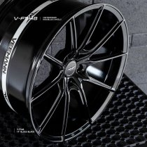 NEW 18 INCH VEEMANN V-FS48 ALLOY WHEELS IN GLOSS BLACK WITH DEEPER CONCAVE 9" REAR OPTION 5x112