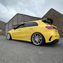 NEW 18 INCH VEEMANN V-FS48 ALLOY WHEELS IN SILVER MACHINED WITH DEEPER CONCAVE 9" REAR OPTION 5x112